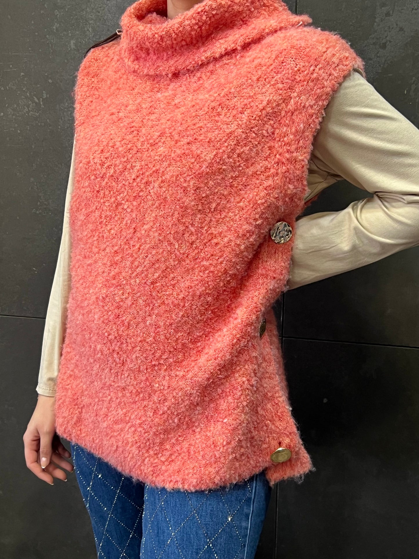 Chaleco Peluche Naranja