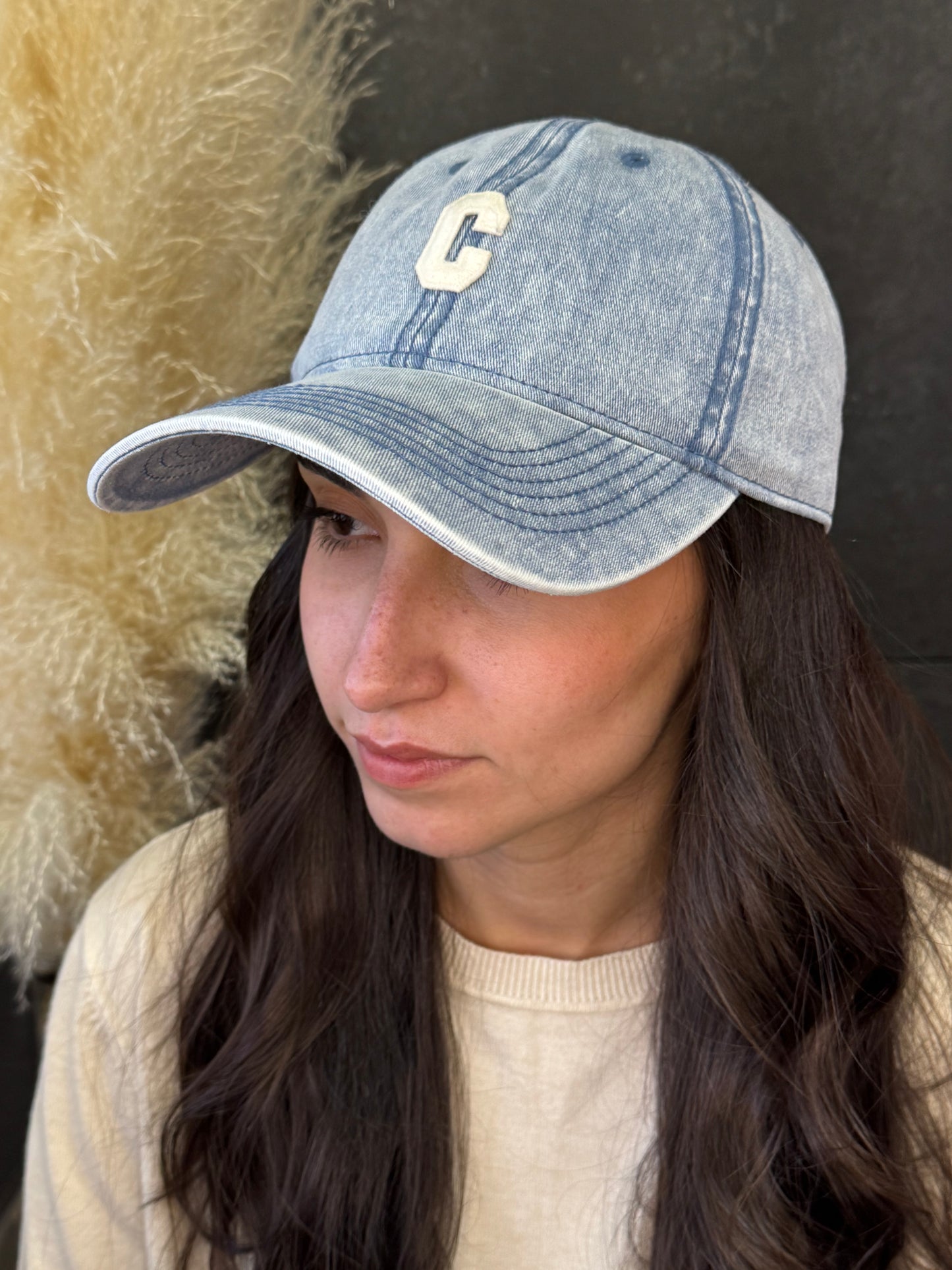 Gorra vaquera azul