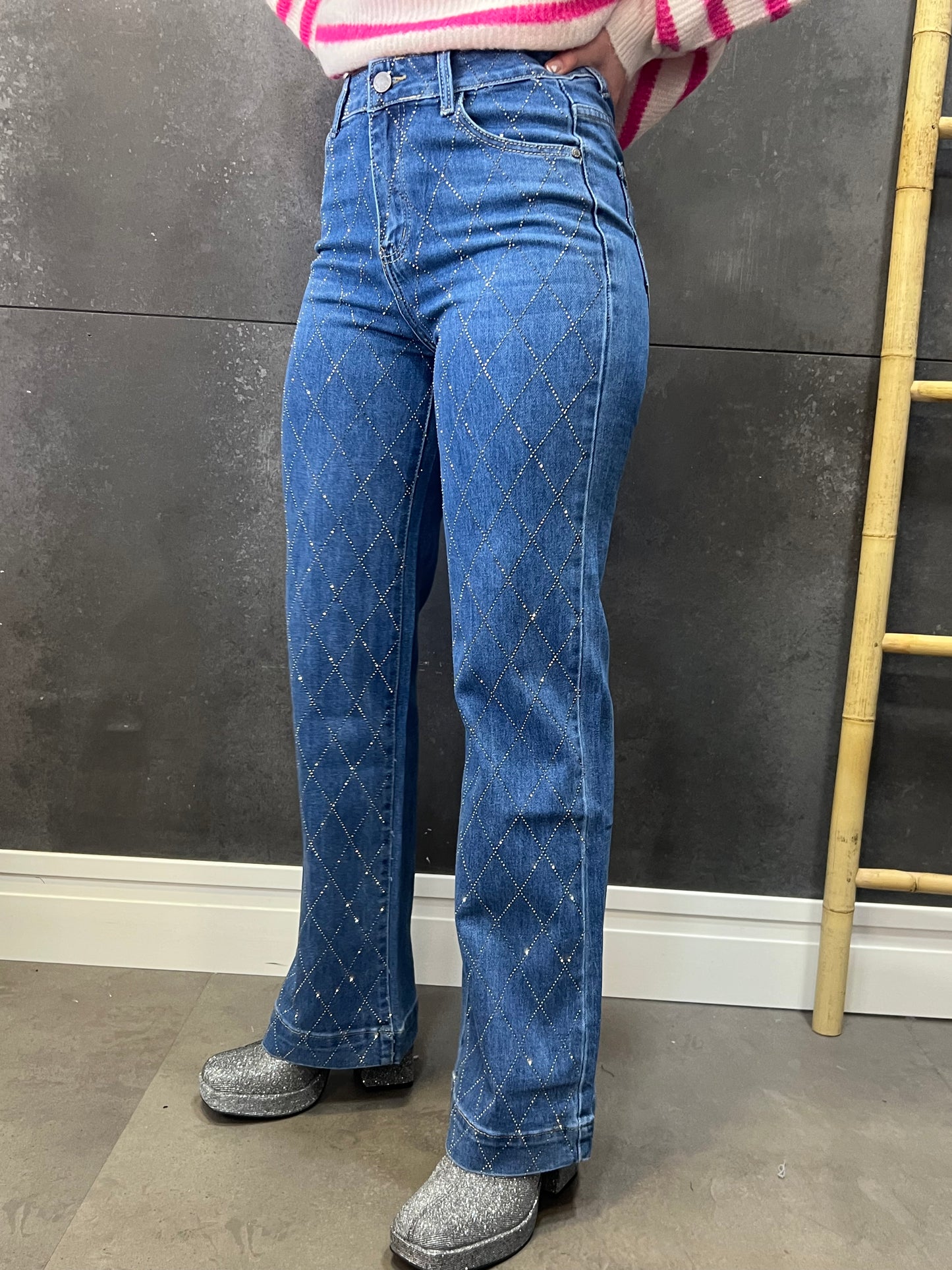 Pantalón Rombos Azul