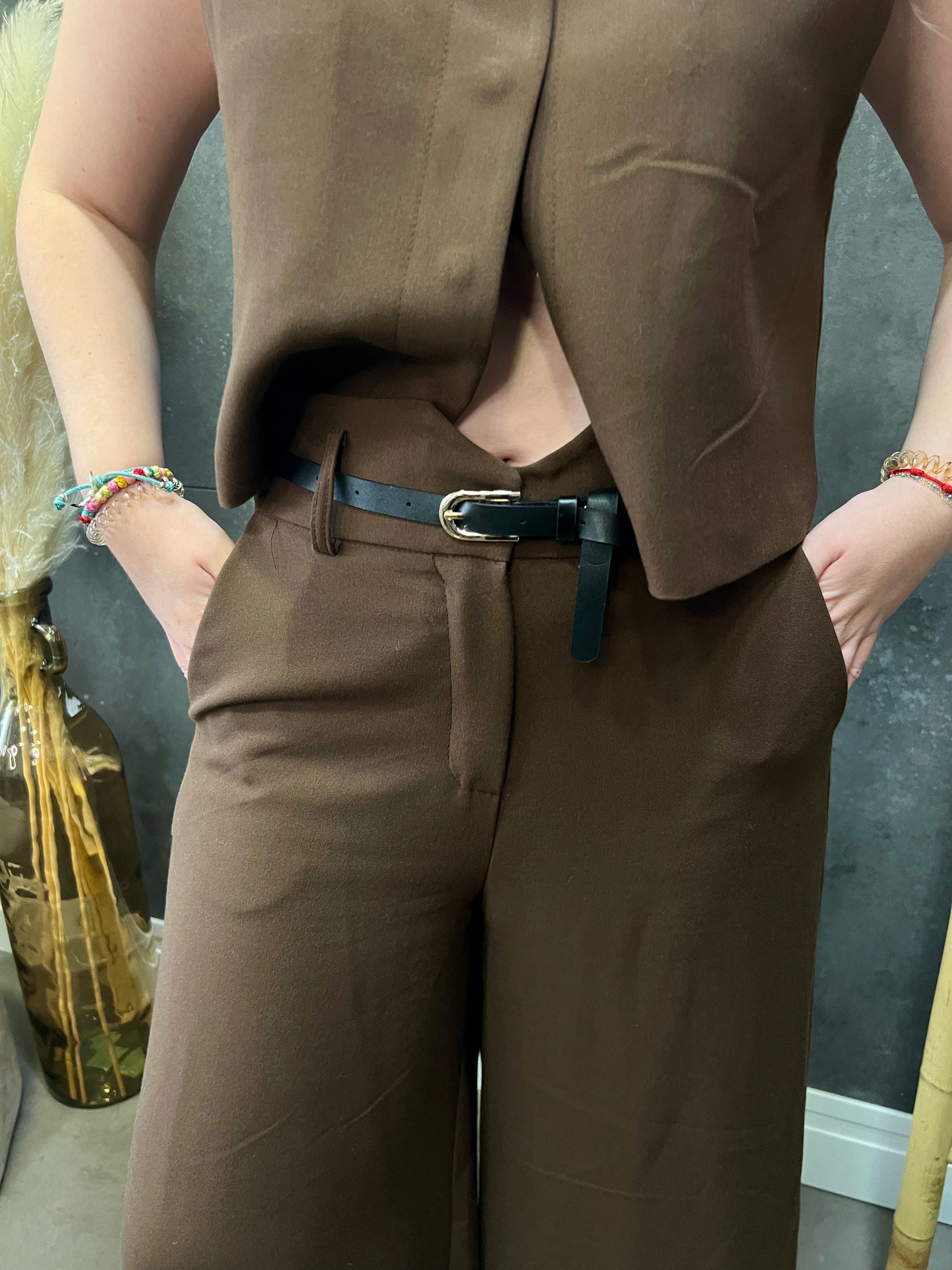 Conjunto Chocolate Pantalón