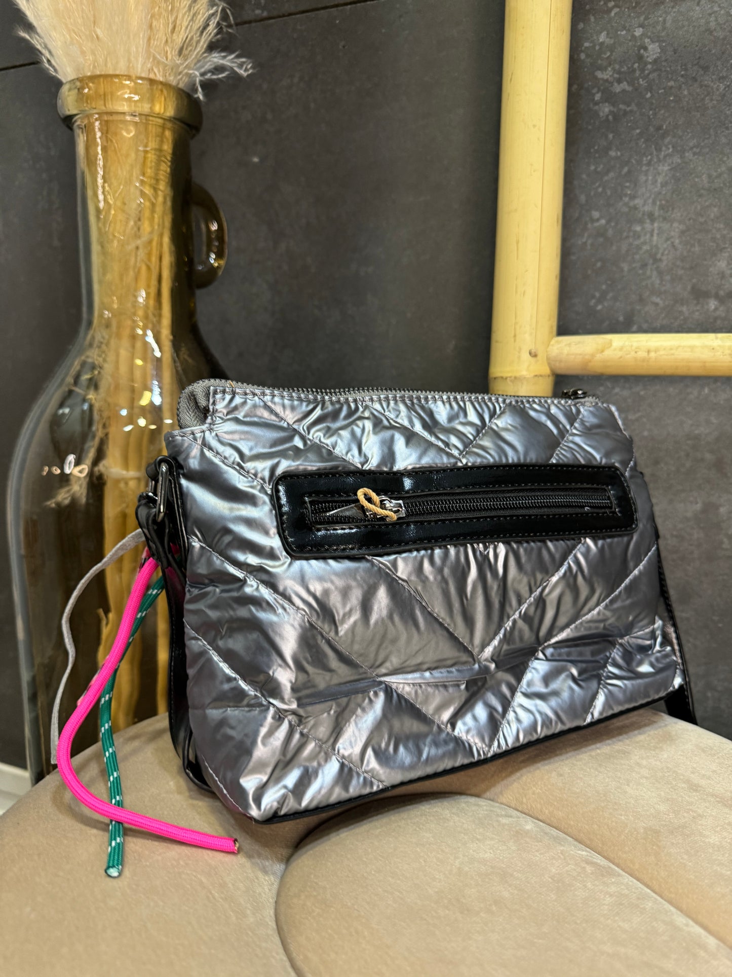 Bolso Shine Plateado