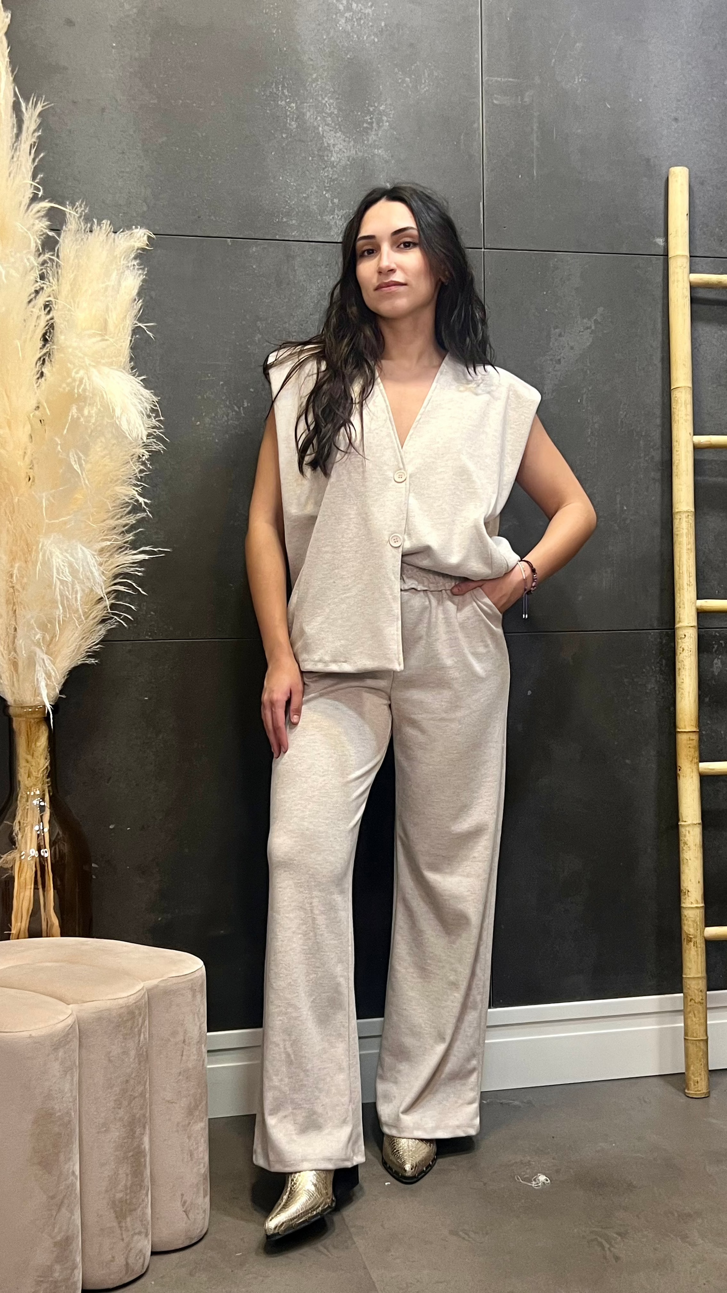 Conjunto Leeds Pantalón beige
