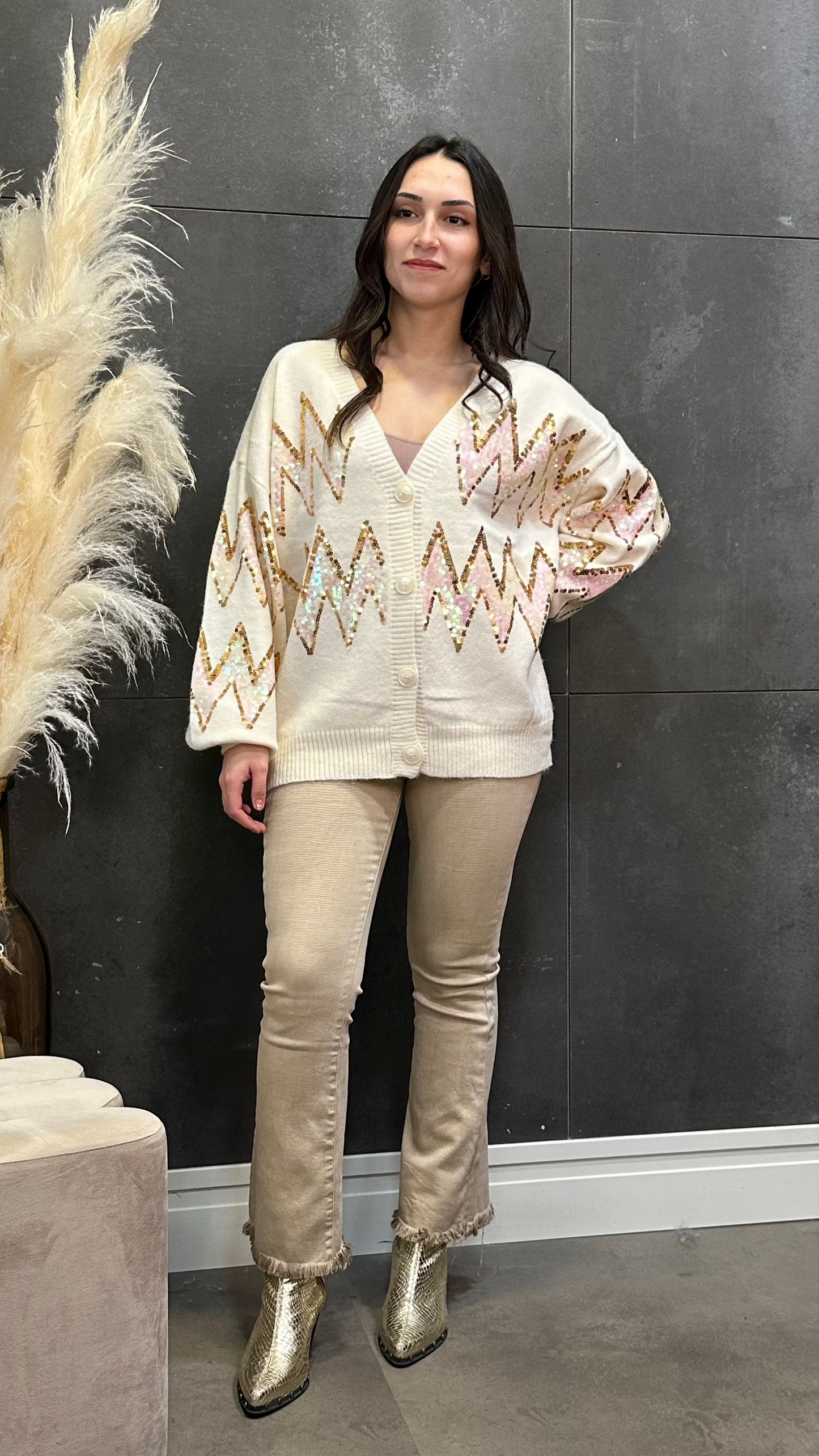 Cardigan Cenefa Beige