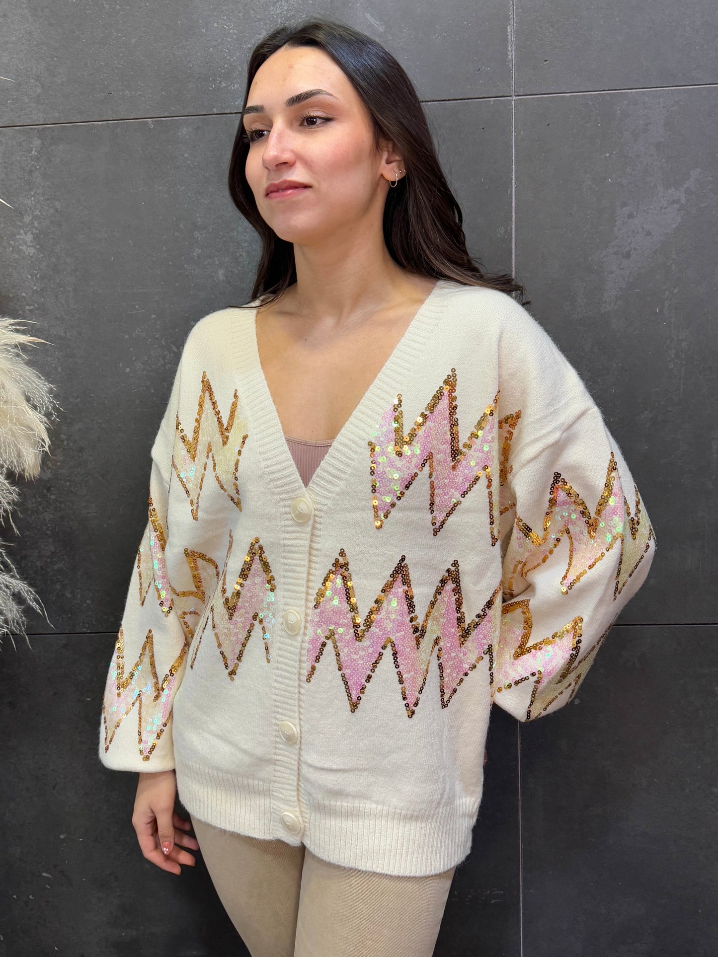 Cardigan Cenefa Beige