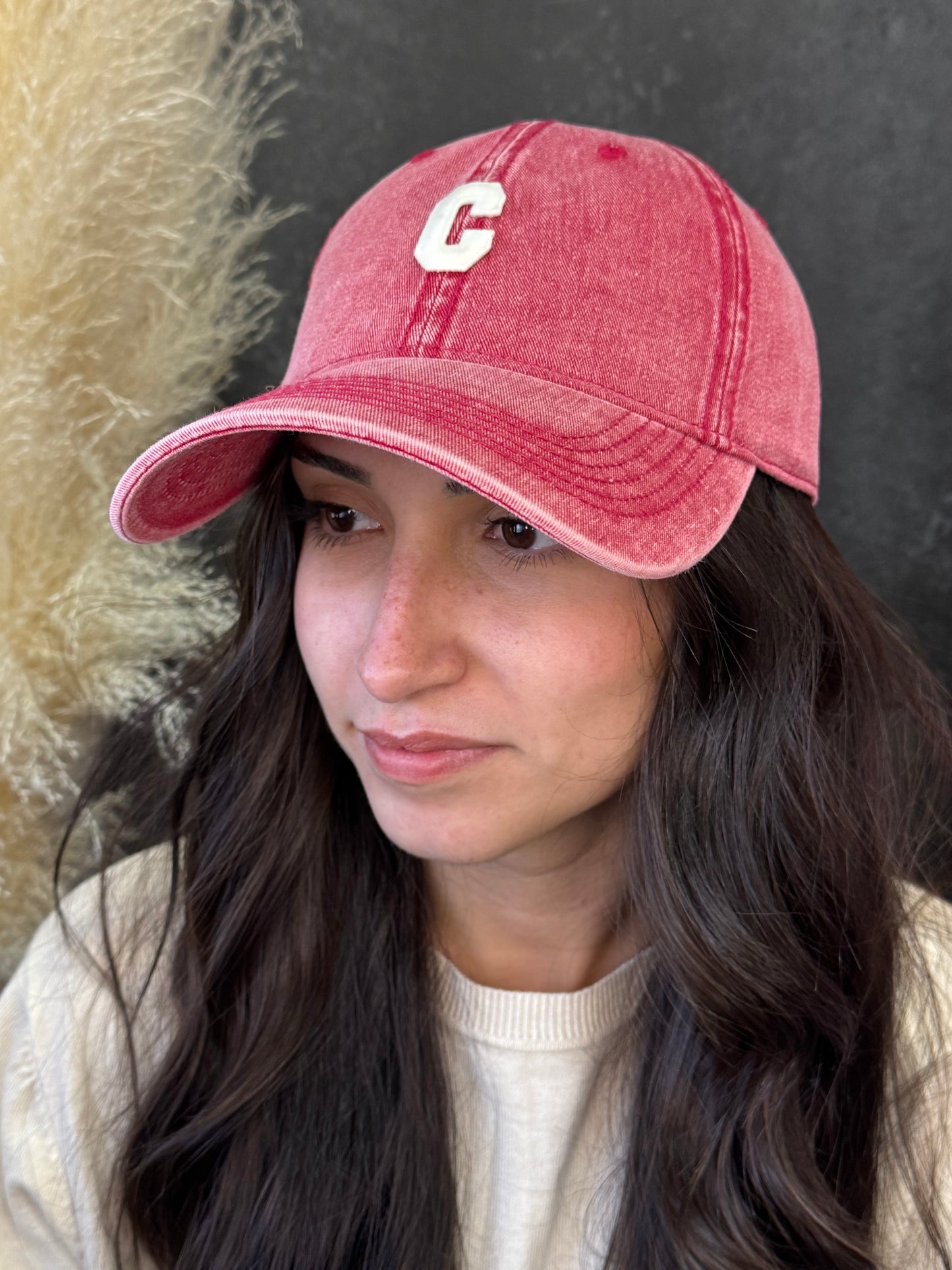 Gorra vaquera roja