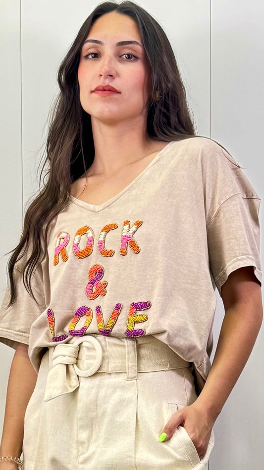 Camiseta rock and love