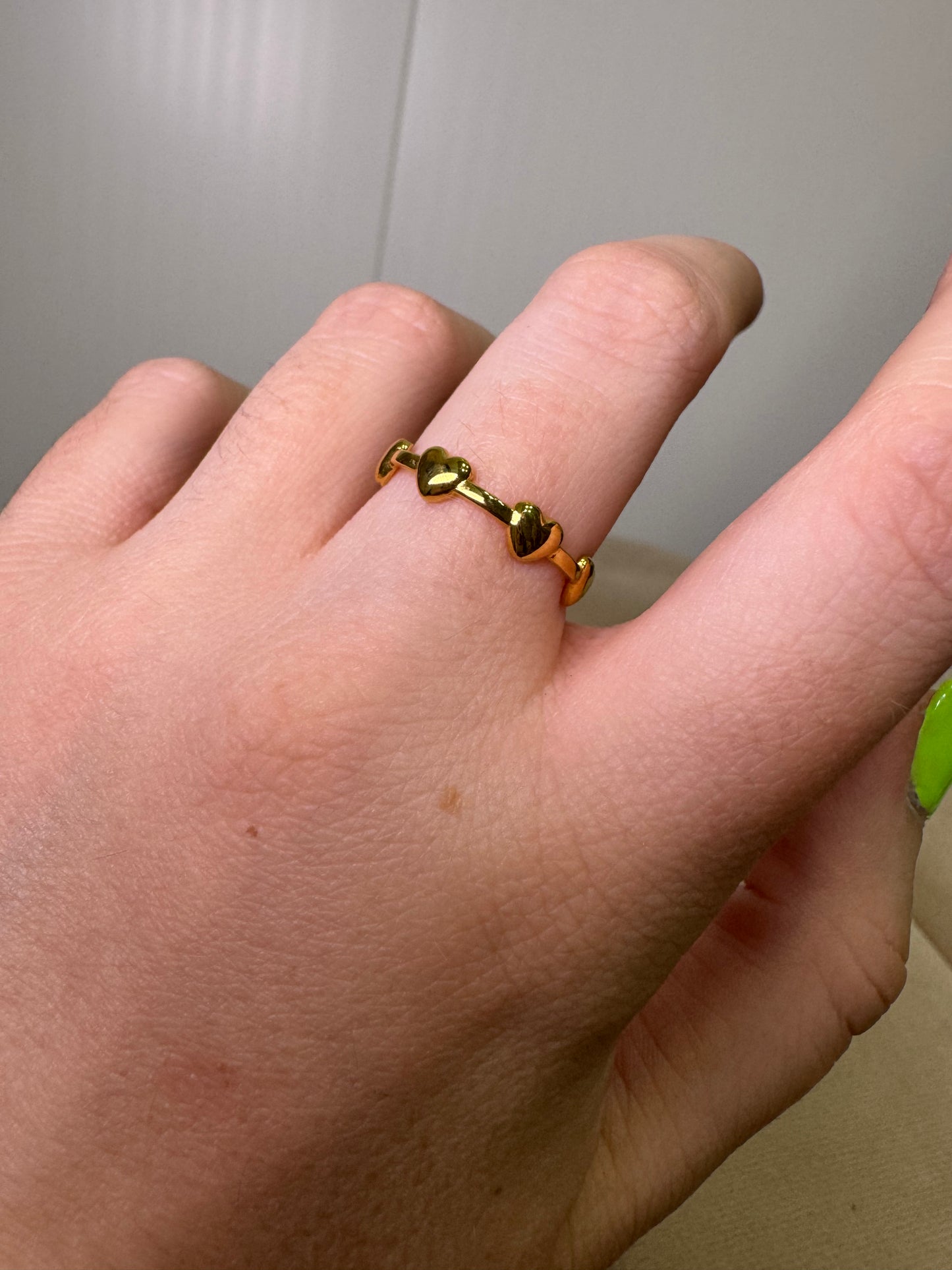 Anillo corazones