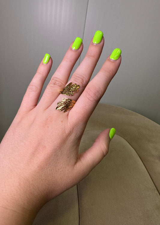 Anillo Hojas