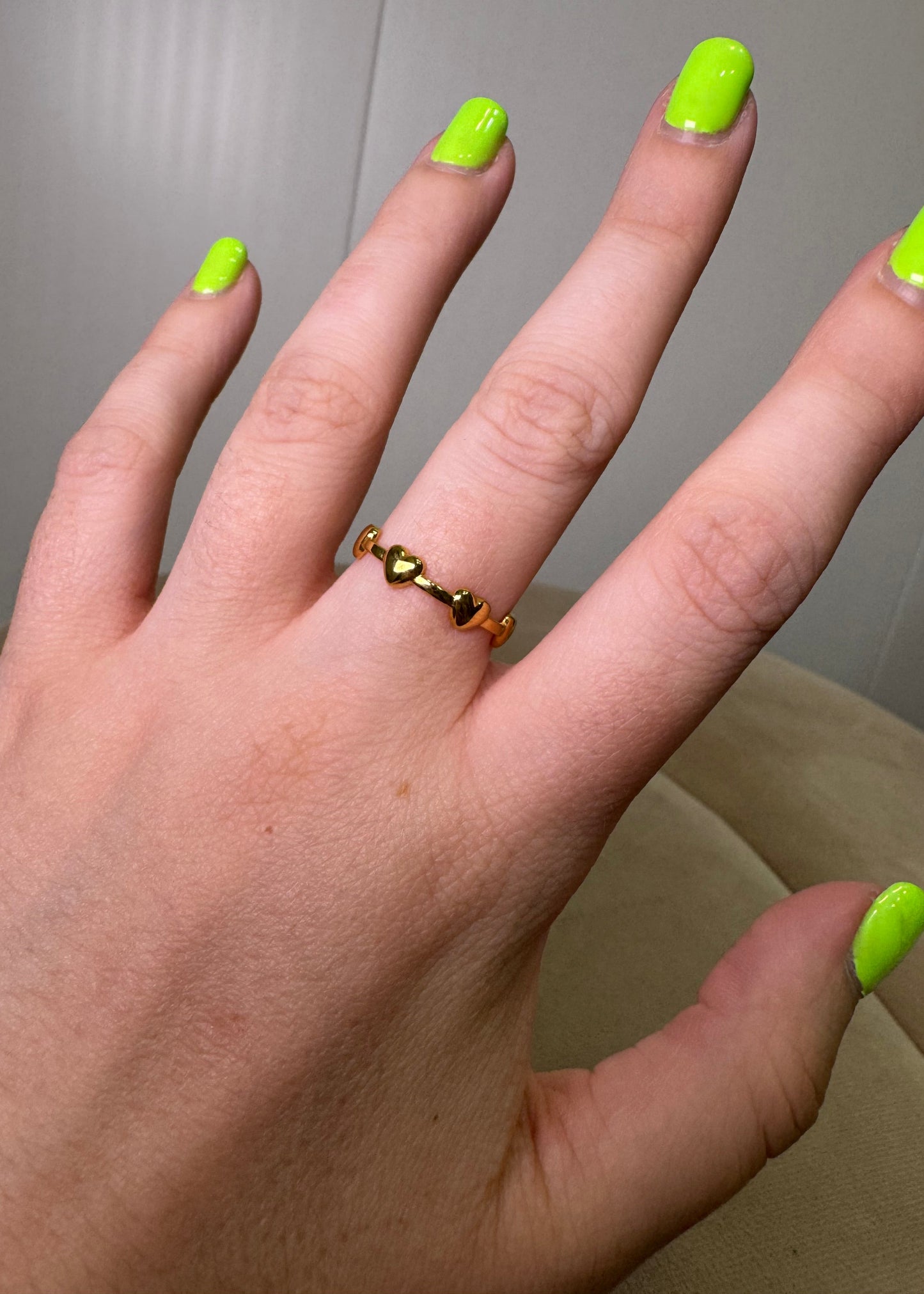 Anillo corazones