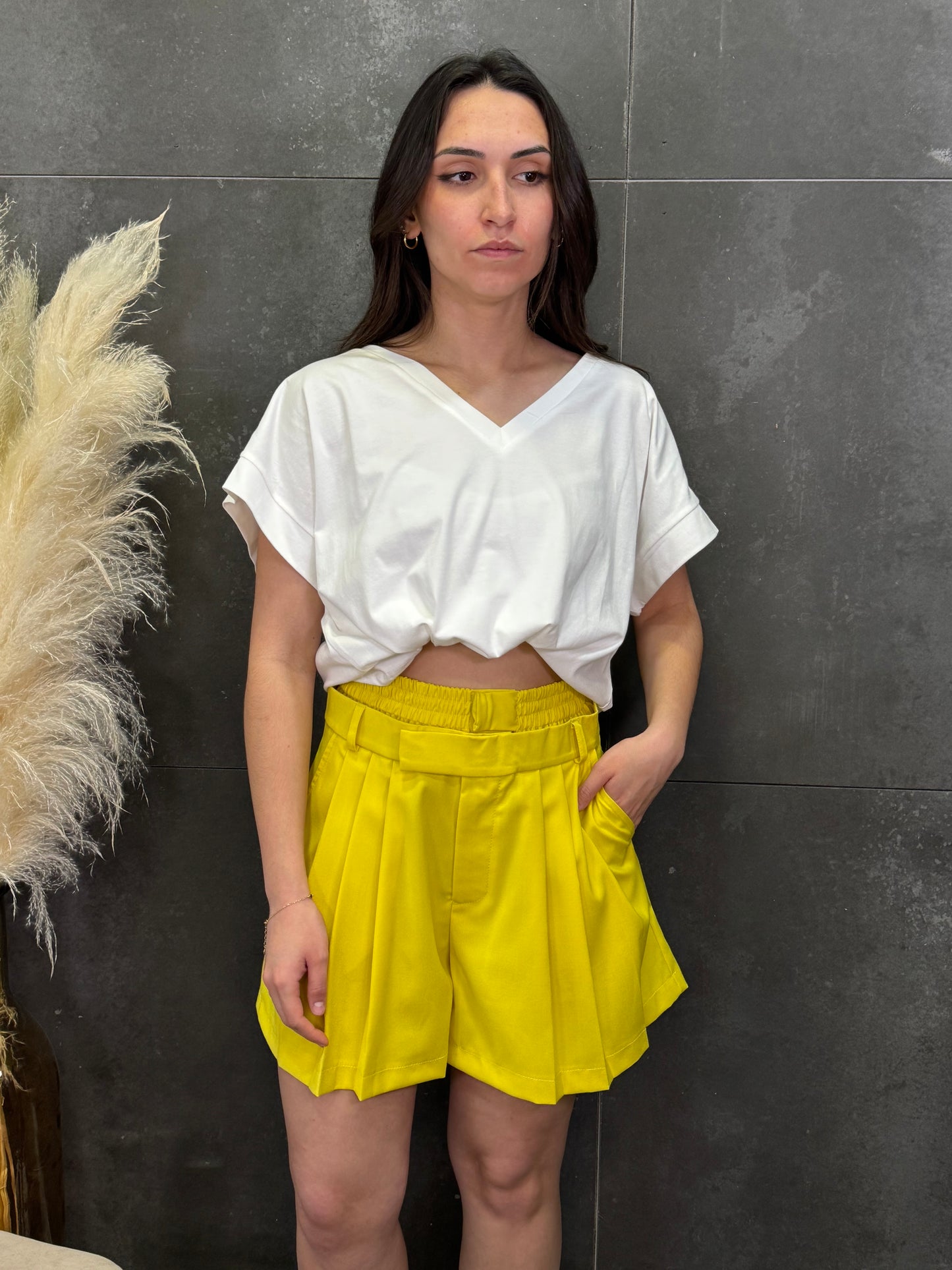 Pantalón bóxer amarillos