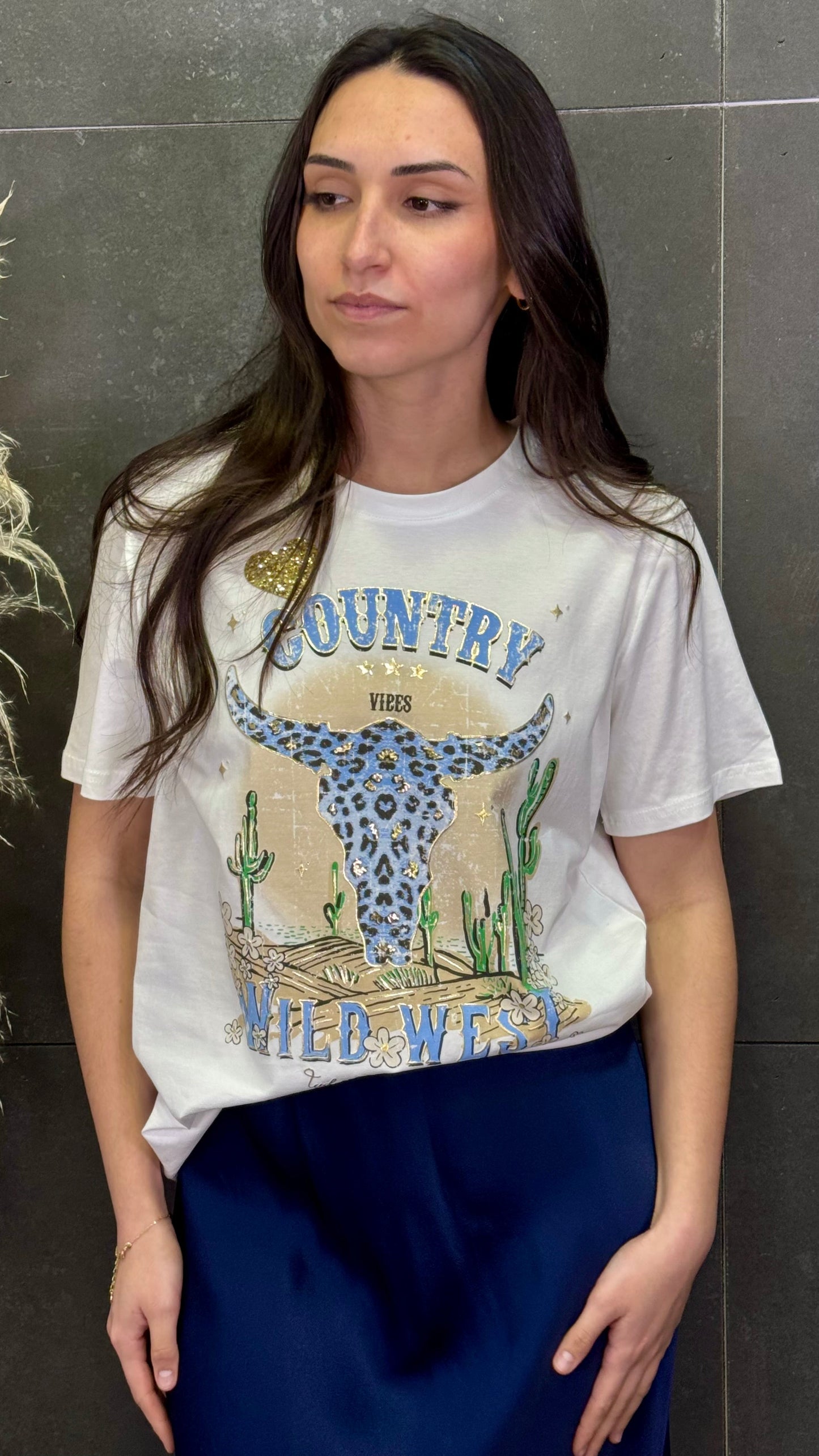 Camiseta Cowboy azul