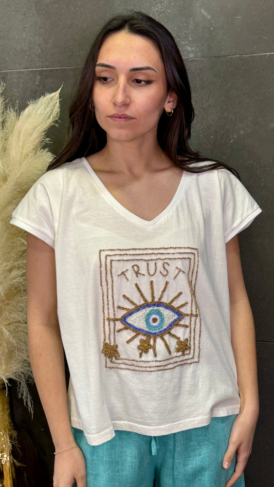 Camiseta Trust blanco