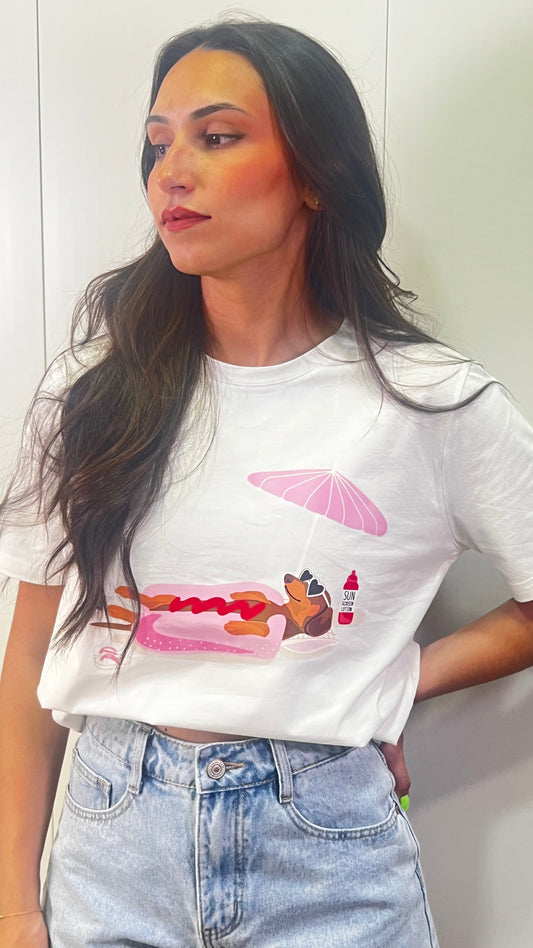 Camiseta Perro sol