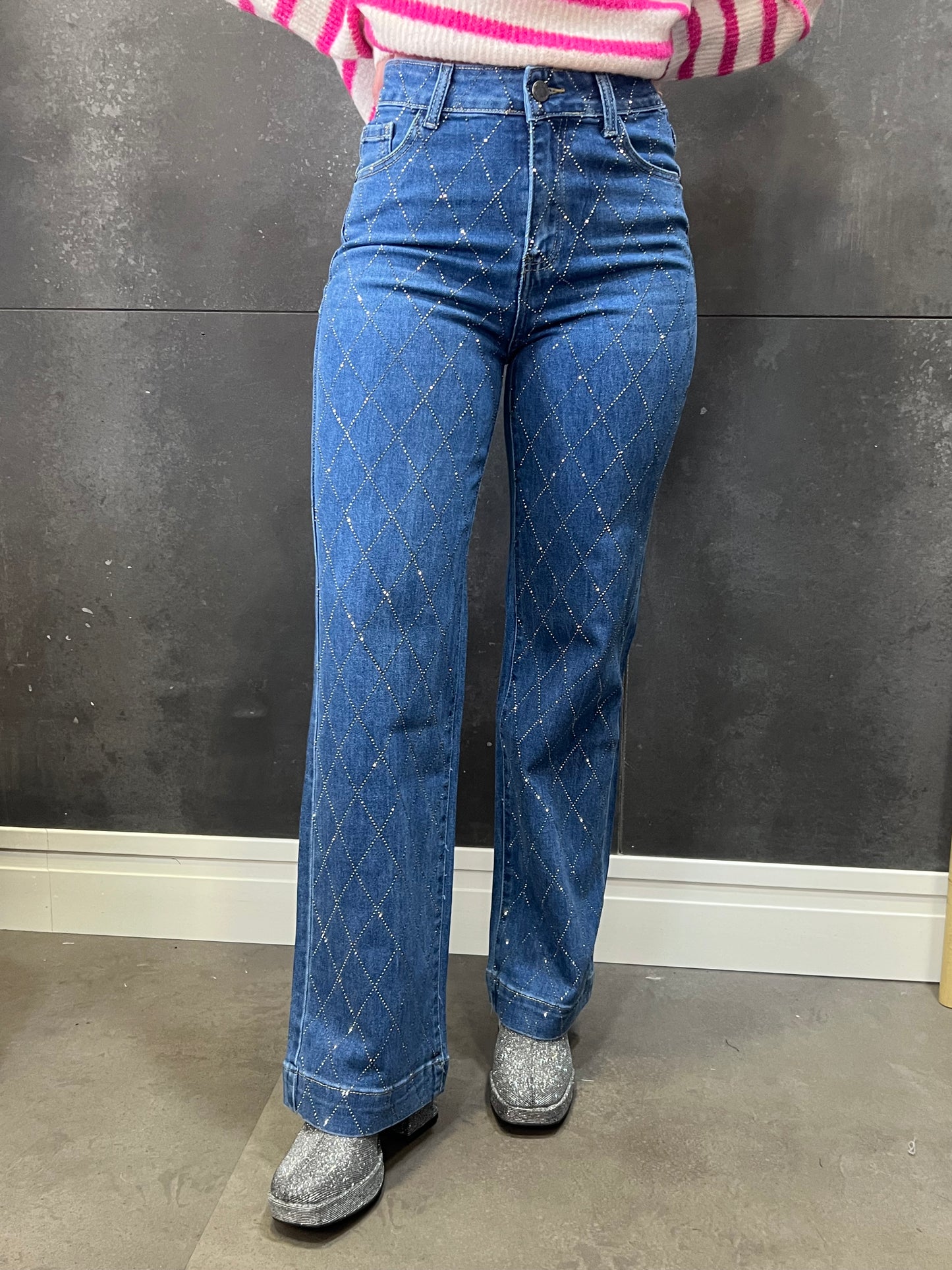 Pantalón Rombos Azul