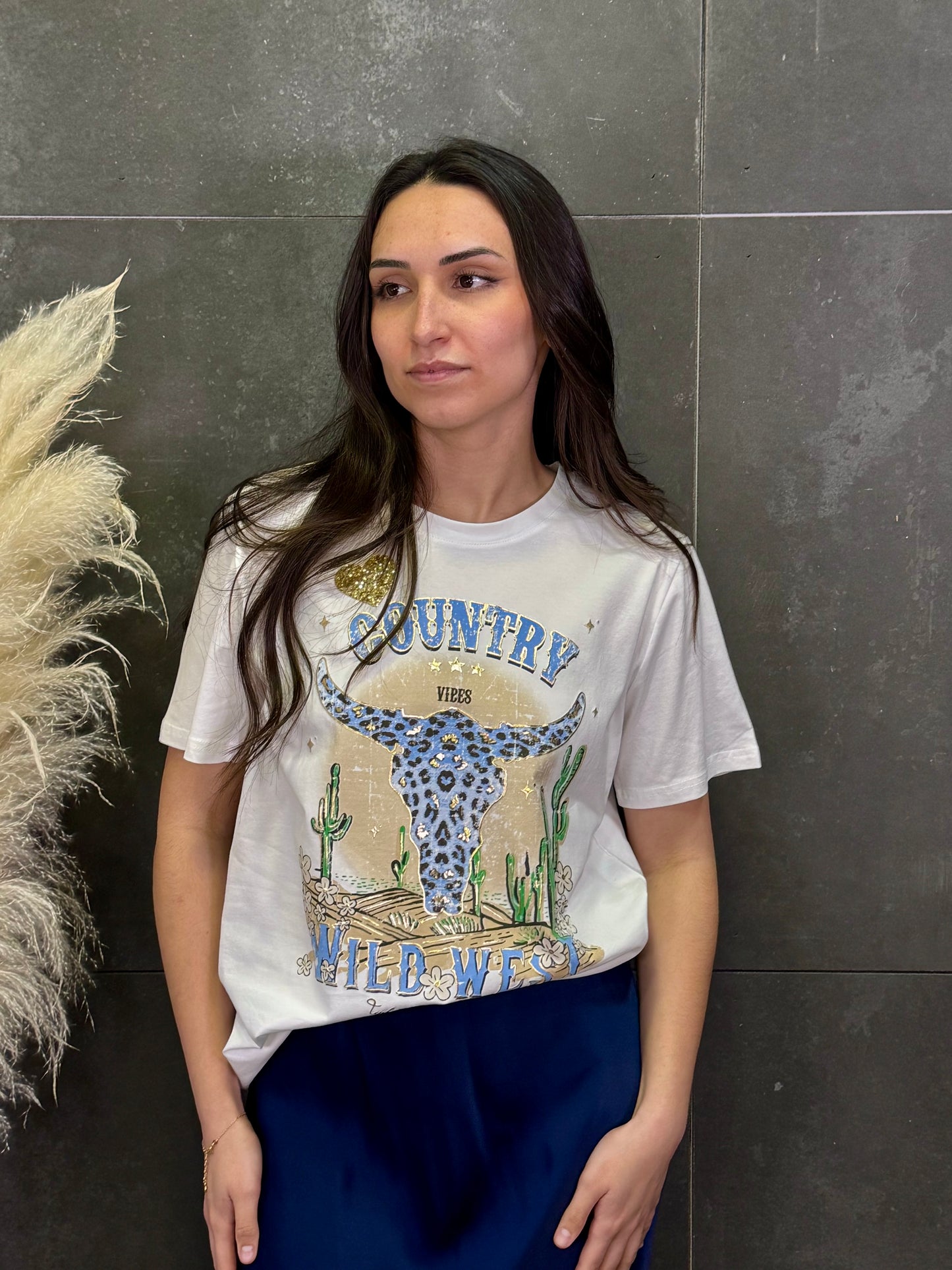 Camiseta Cowboy azul