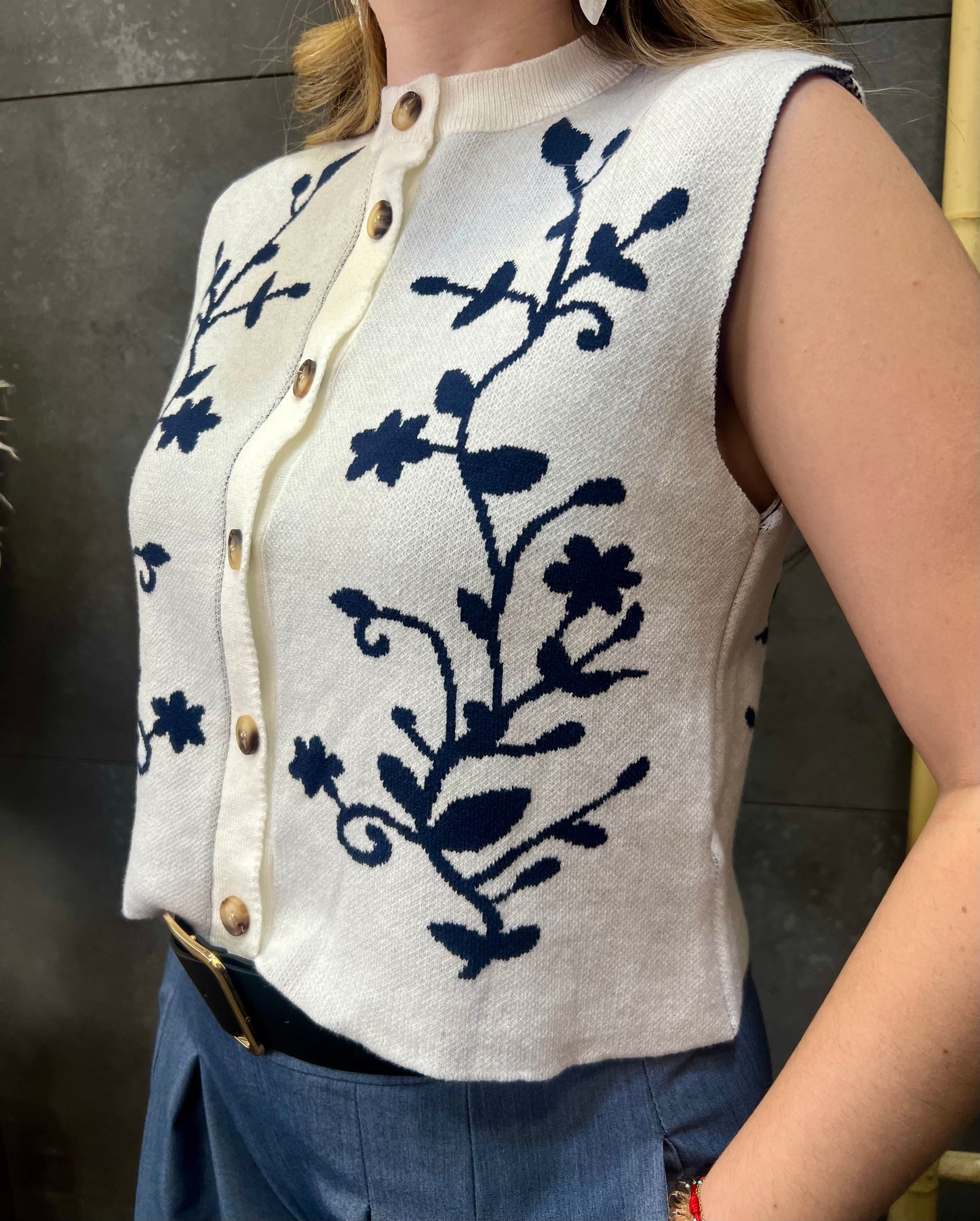 Chaleco Floral