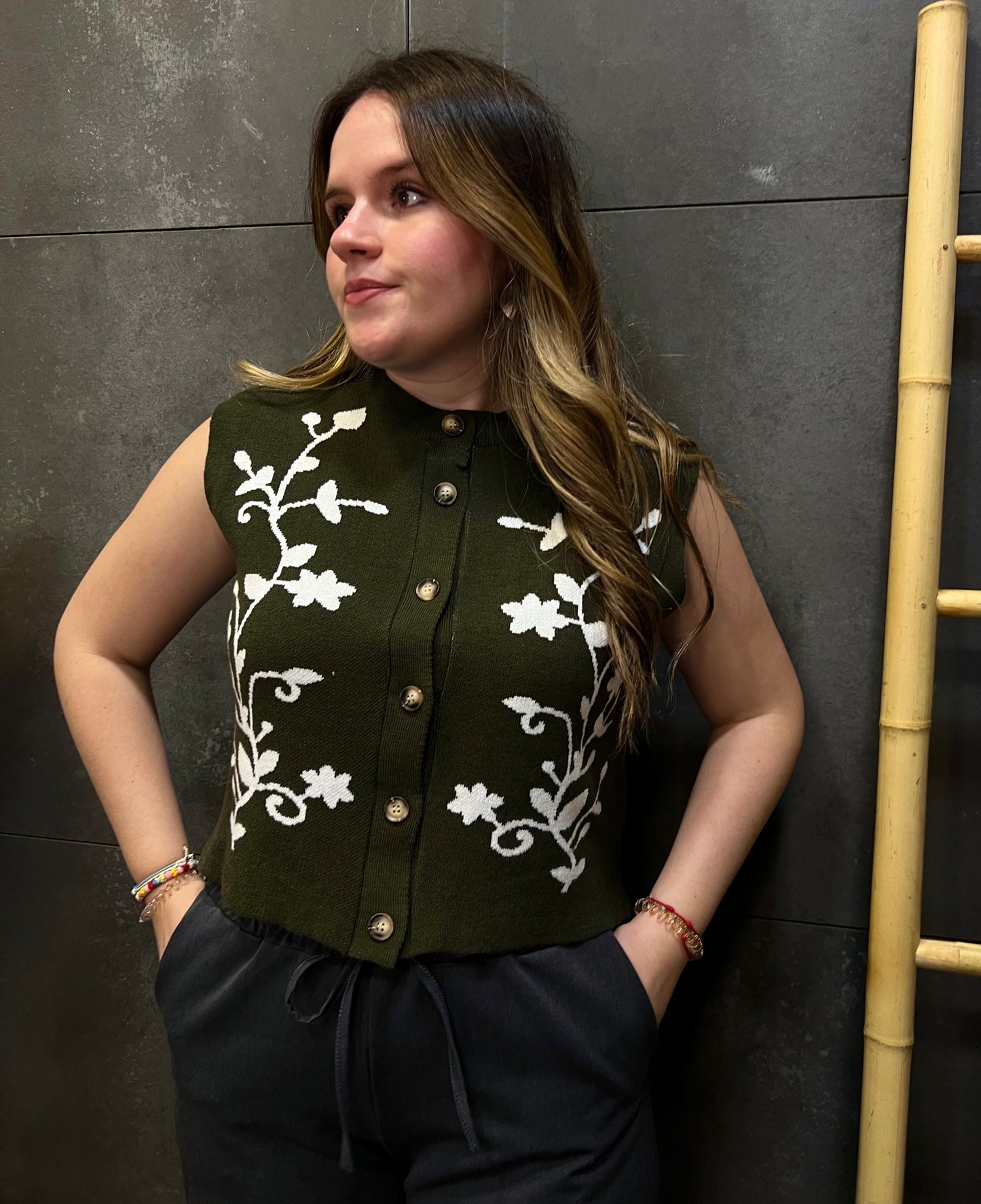 Chaleco Floral